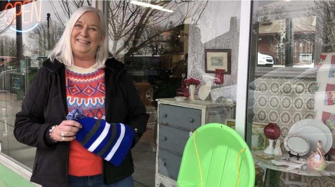 Beth Peterson grew up in Iowa and South Dakota and said she never heard anyone call a hat a “toboggan” until now. Peterson was at work at the Sanford Antique Mall Friday, Jan. 10, as a winter storm was making its way toward North Carolina.