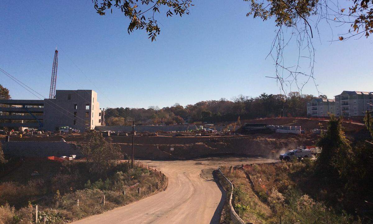 The Grove Park apartments and townhouses are under construction between Martin Luther King Jr. Boulevard and Hillsborough Street in Chapel Hill. The town will lease six townhouses in the redeveloped complex for sublease at a lower rate, potentially to town employees.