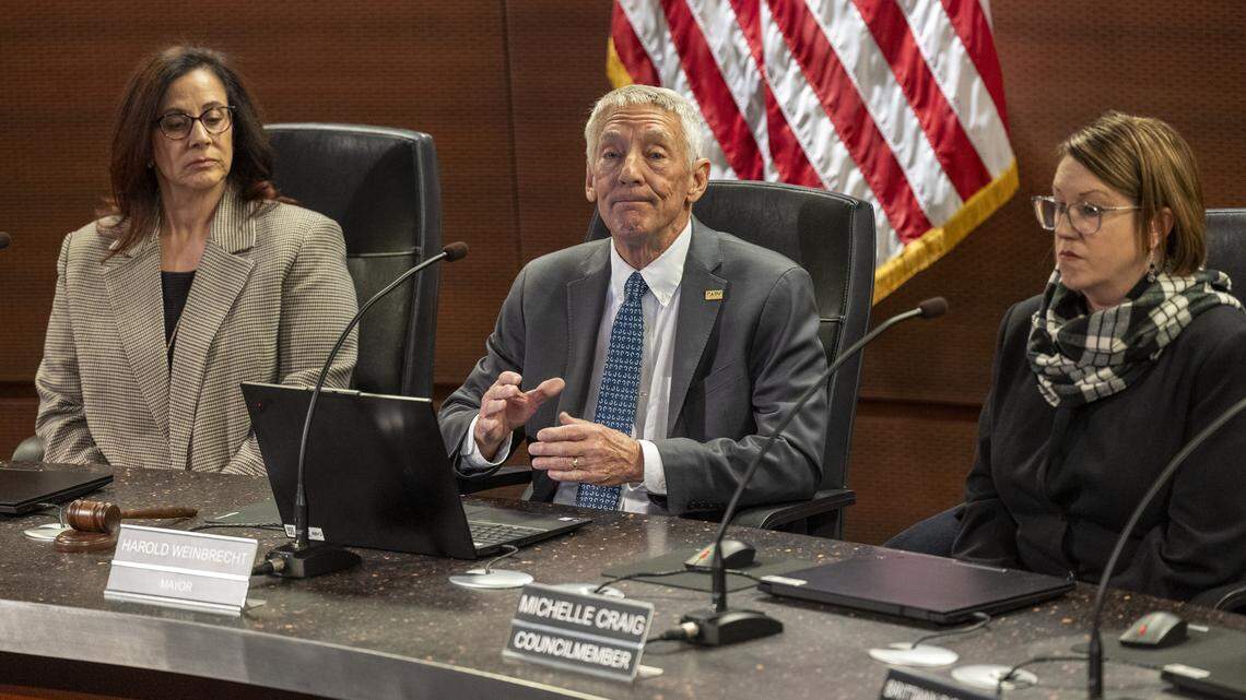 Cary Mayor Harold Weinbrecht leads a Cary Town Council meeting Dec. 15, 2025, at Cary Town Hall. Cary Mayor Harold Weinbrecht leads a Cary Town Council meeting Dec. 15, 2025, at Cary Town Hall.
