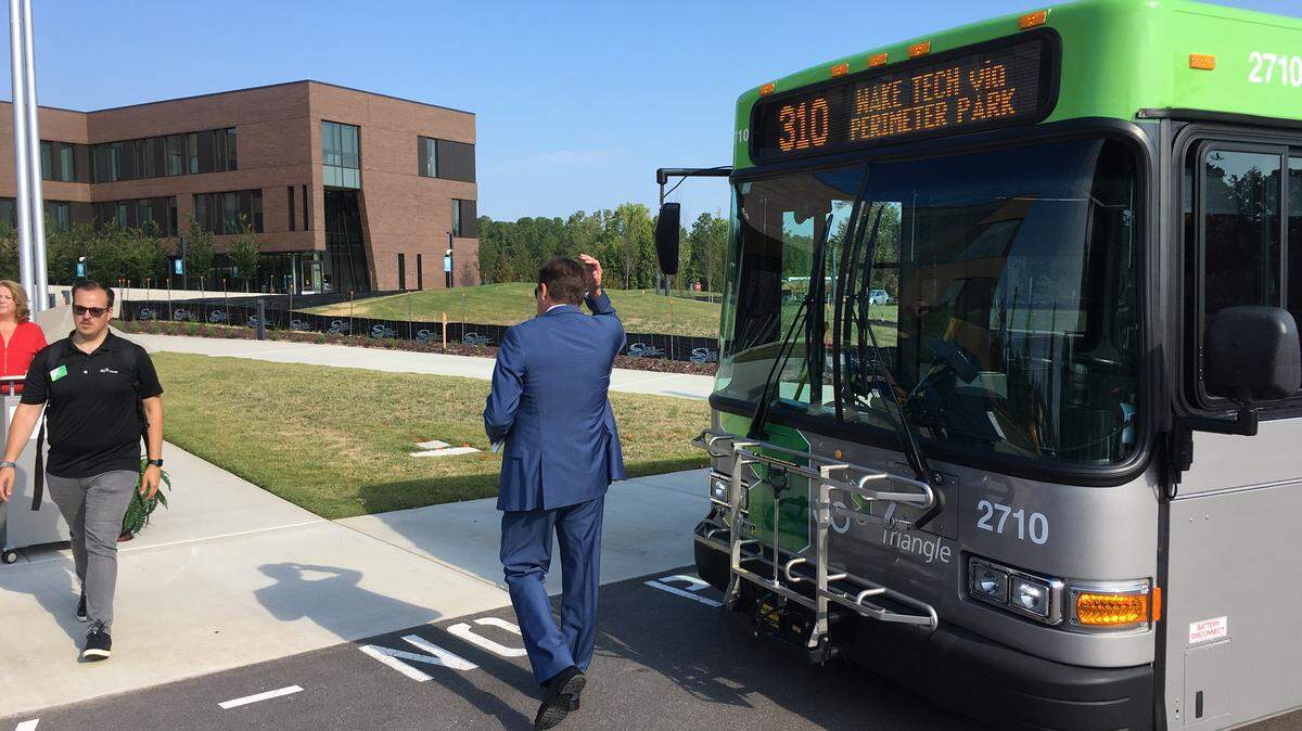 GoTriangle Route 310 will begin serving Wake Tech Community College’s RTP campus on Monday.