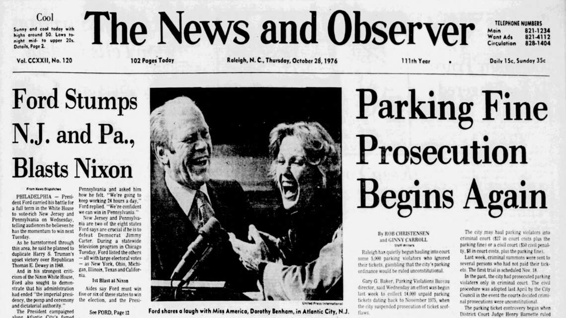 14,000 unpaid parking tickets in Raleigh backlog — Today in Triangle history