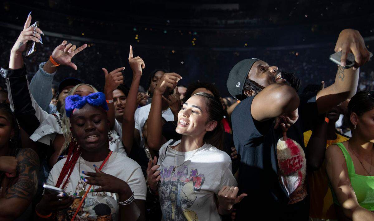 Lil Baby, GloRilla, GLOSS UP and Hunxho on their “It’s Only Us Tour” stop at Raleigh, N.C.’s PNC Arena, Monday night, Sept. 11, 2023.