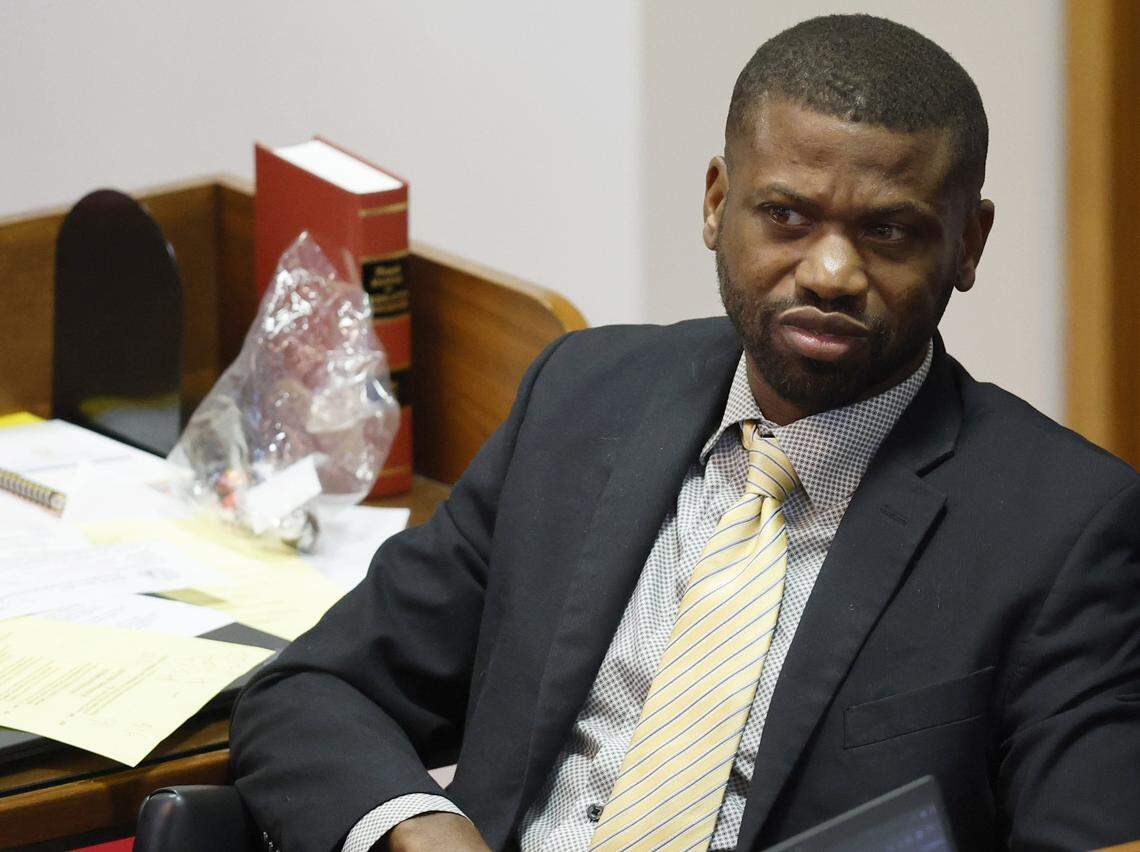 Rep. Cecil Brockman participates in the N.C. House session at the Legislative Building in Raleigh, N.C., Tuesday, July 29, 2025.