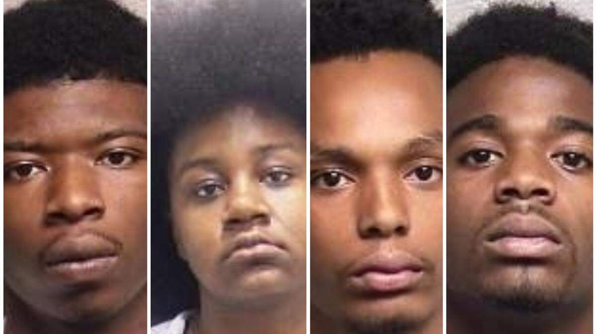 From left: Raijon Bethea, Destiny Monique Dawson, Delavonta Hissan Moore, Kavon Wiliams