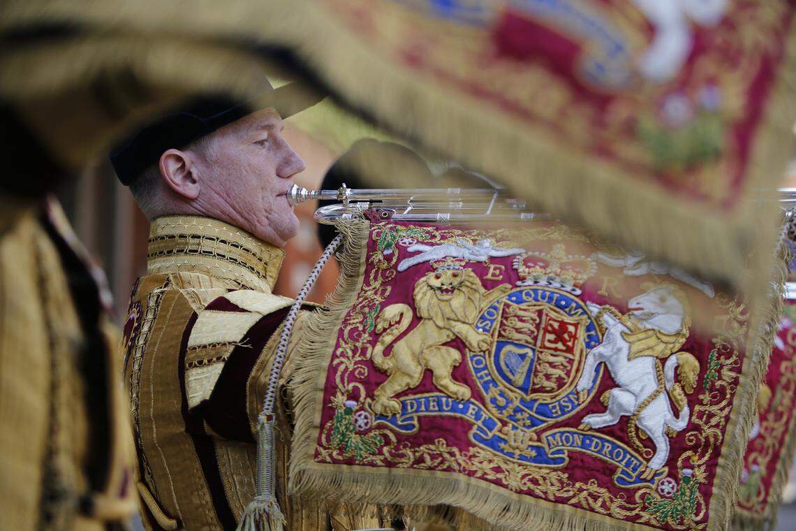 The Household Cavalry, posing for Media Day on May 8, was the unit that Prince Harry served in for two years, and it will provide the ceremonial guard at his wedding to Meghan Markle in Windsor on May 19.