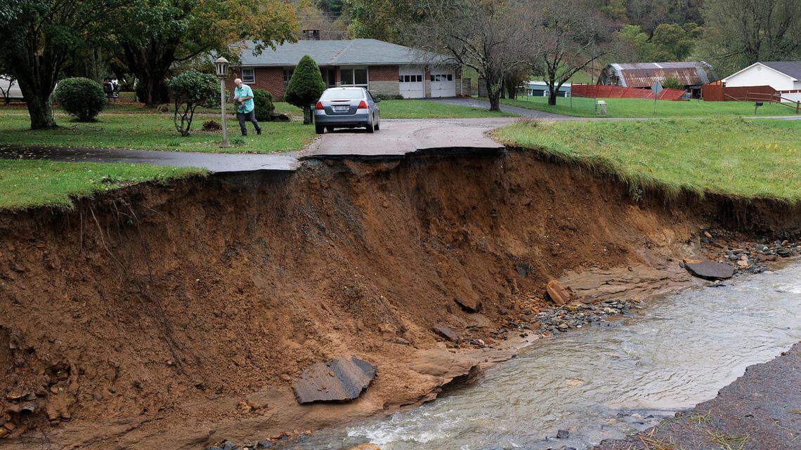 Social media videos capture devastating damage in NC after Hurricane Helene
