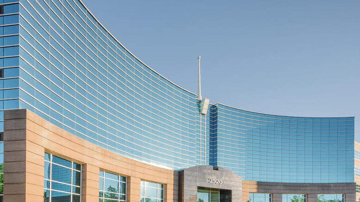 One of the office buildings in Meridian Corporate Center, which has just been bought by an investment firm.