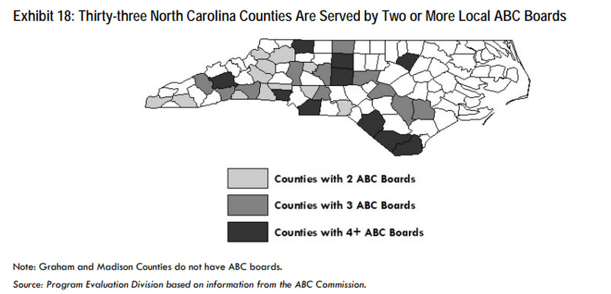 Screen grab from the Report to the Joint Legislative Program Evaluation Oversight Committee, Feb. 11, 2019.