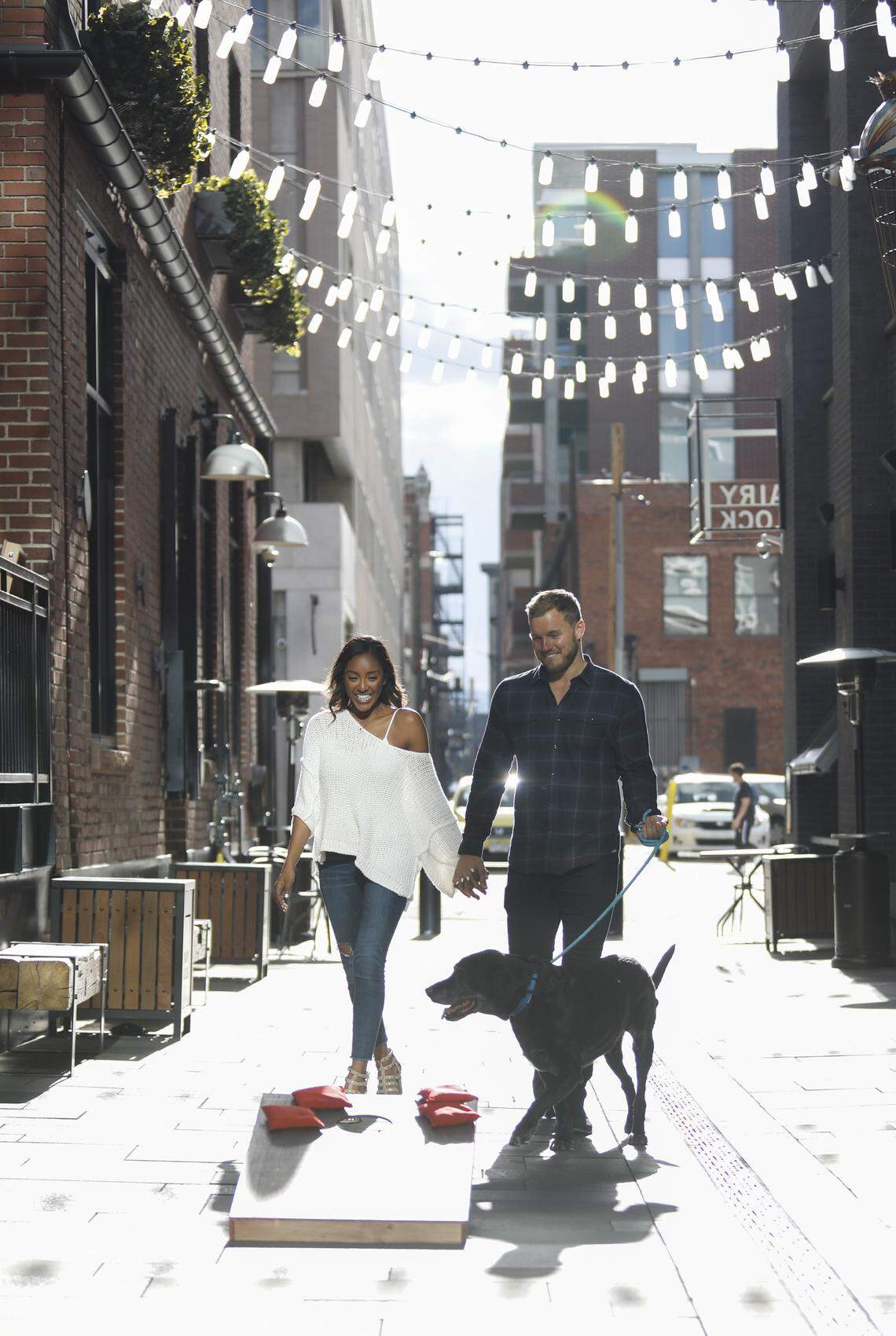 Tayshia and Colton in the February 18 episode of “The Bachelor” on ABC.