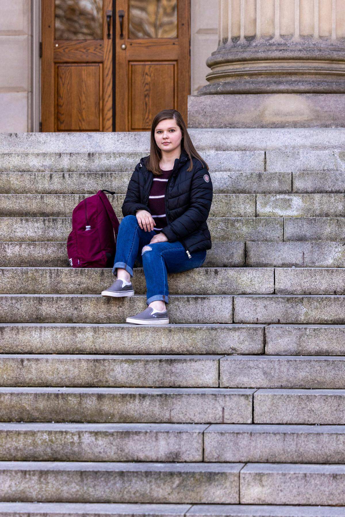Kaylee Tackett, a senior computer science major at UNC-CH from Lincoln, says her academic adjustment to college was difficult. North Carolina’s rural students are at or below the national median for college readiness, and per pupil spending in rural NC is $1,000 below the national average, and even lower than the state average.