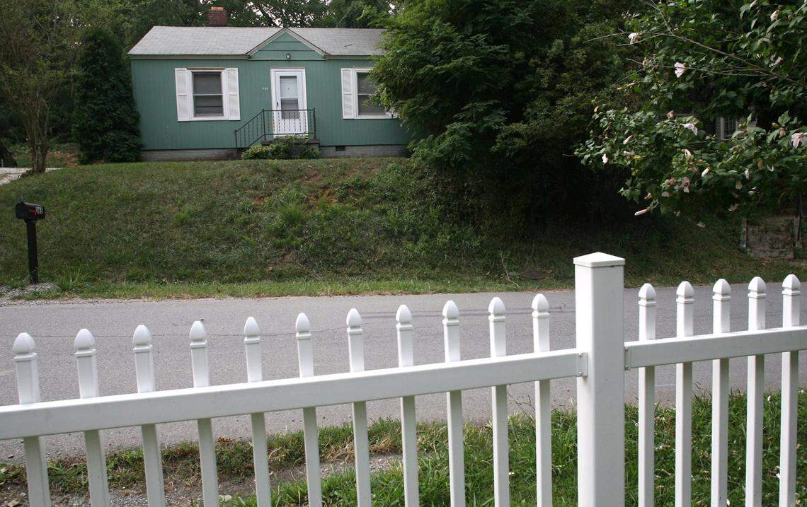The house where Roy Williams grew up, photographed in 2007.