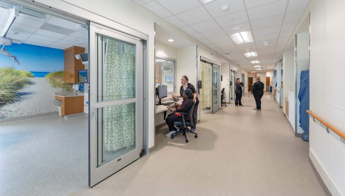 The new intensive care unit at WakeMed North Hospital has nine beds.