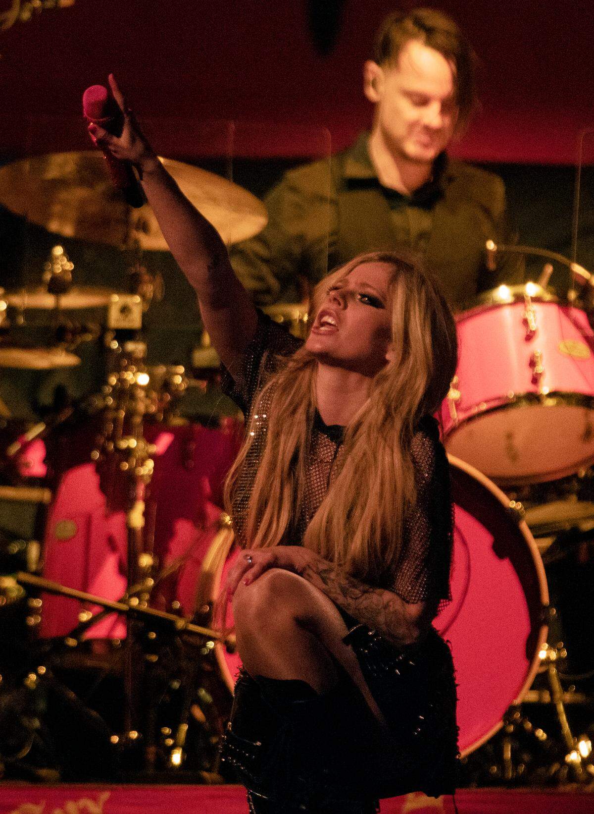 Avril Lavigne opens for Machine Gun Kelly on the “Mainstream Sellout Tour” to Raleigh, N.C.’s PNC Arena, Wednesday night, June 22, 2022.