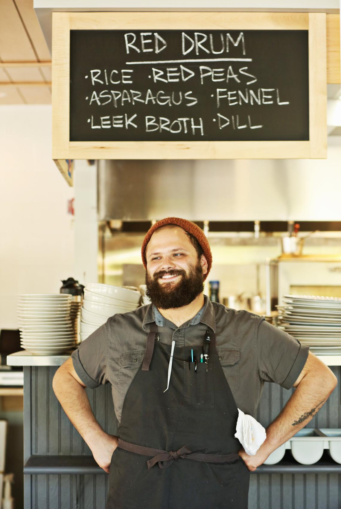 Postmaster executive chef Chris Lopez, who most recently helped Sunny Gerhart open St. Roch, is waking up the Cary's taste buds with his inventive seasonally changing offerings.