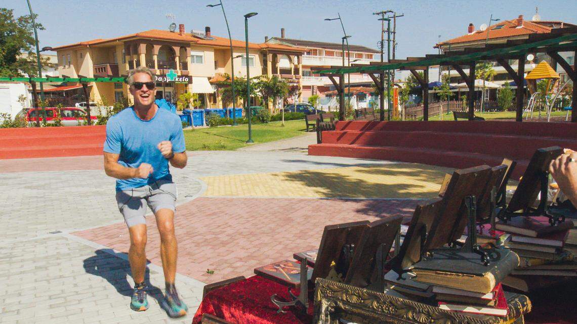 Penn Holderness in the Feb. 16, 2022, episode of “The Amazing Race.”