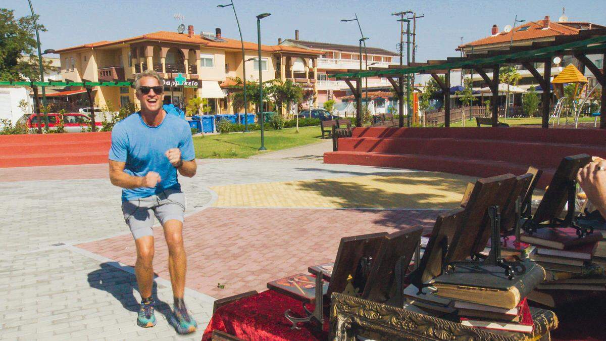 Penn Holderness in the Feb. 16, 2022, episode of “The Amazing Race.”