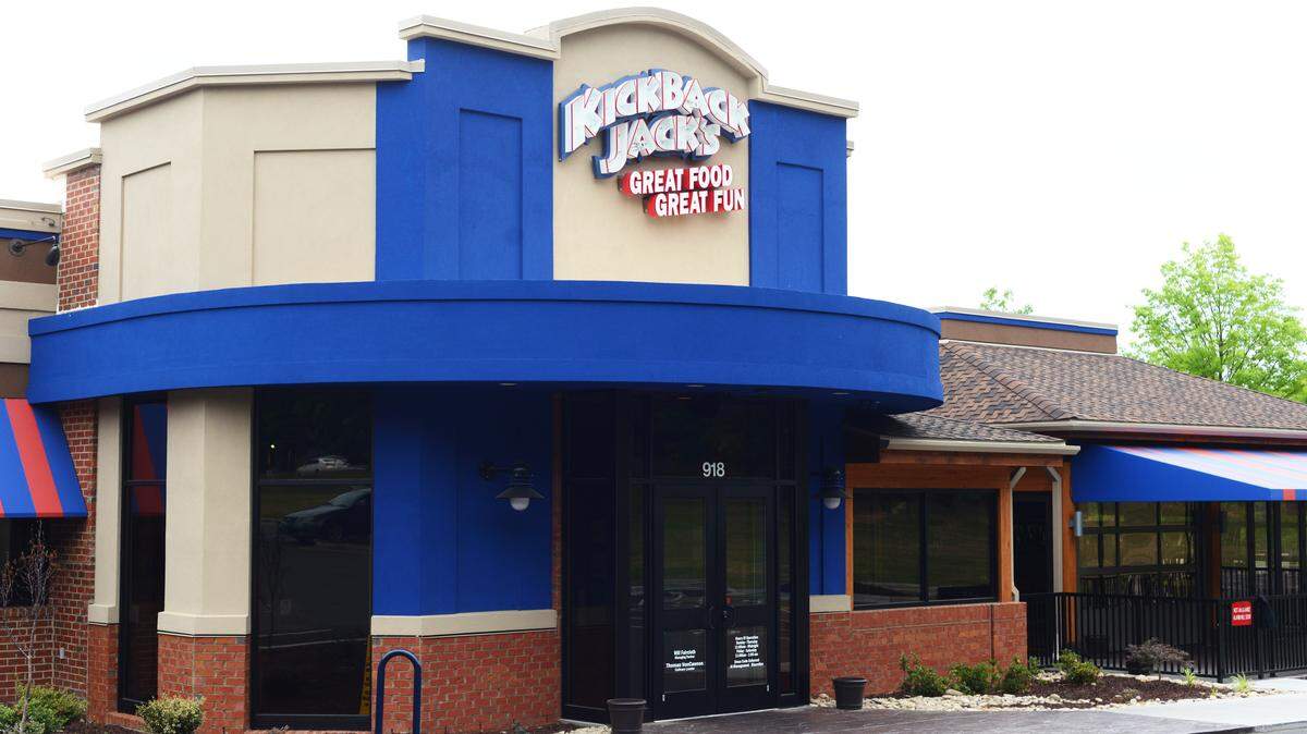 Casual restaurant Kickback Jack's, photographed in Durham May 14, 2018, has a dress code banning baggy and sagging clothes. A photo of the policy has set off a viral response on social media, prompting calls of racism. The policy appears in all Kickback Jack's locations.