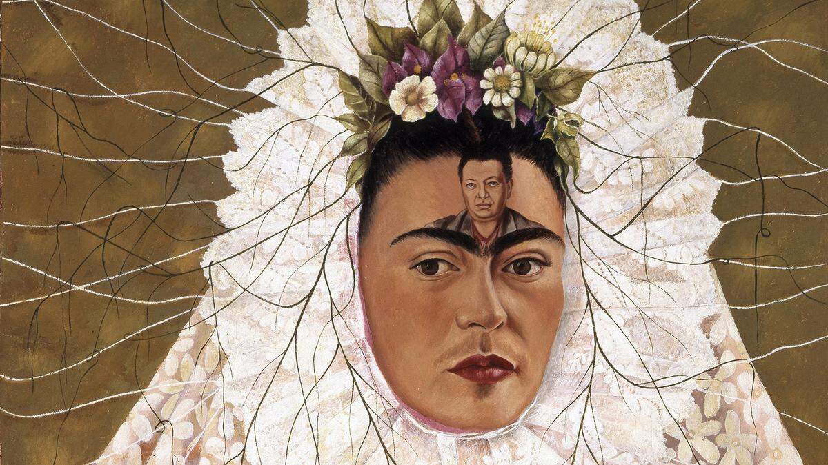 “Self Portrait as a Tehuana” by Frida Kahlo (1943) is also known as “Diego on my Mind,” “Diego in my Thoughts” and “Thinking of Diego.” Kahlo and Diego Rivera were married 10 years. Both of their works will be at the North Carolina Museum of Art.