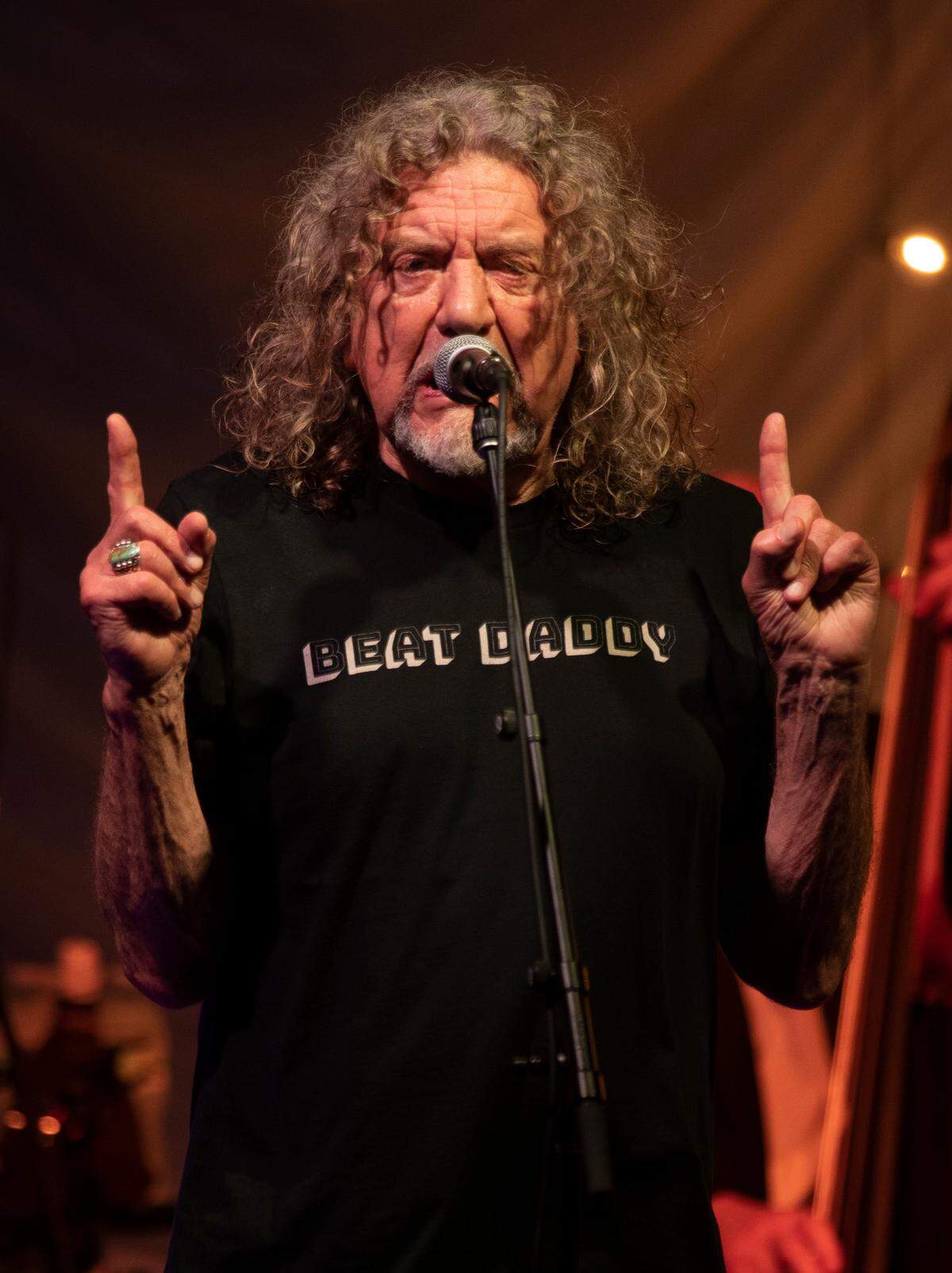 Robert Plant and Alison Krauss in concert on their “Raise the Roof Tour” Tuesday night, June 14, at Cary, N.C.’s Koka Booth Amphitheatre.