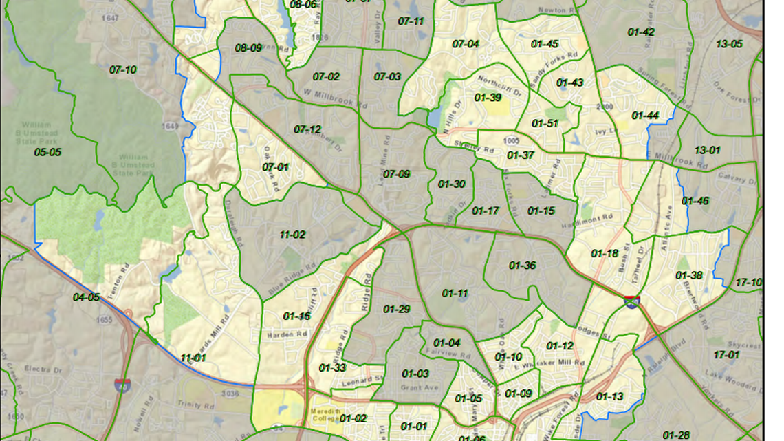 NC House District 34 as it looked from the 2012 elections until 2017.
