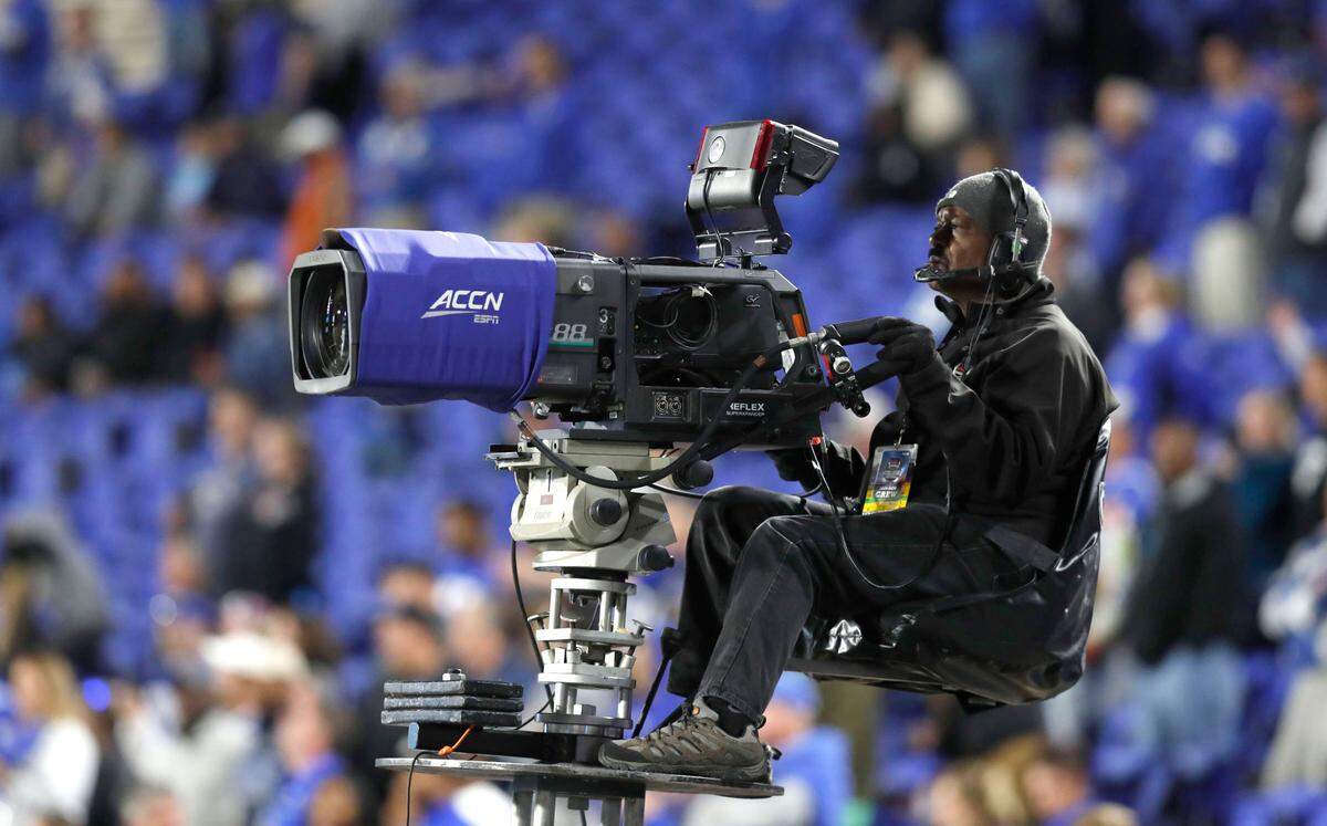 The ACC Network broadcast Pittsburgh’s game with Duke at Wallace Wade Stadium in Durham, N.C., Saturday, Oct. 5, 2019.