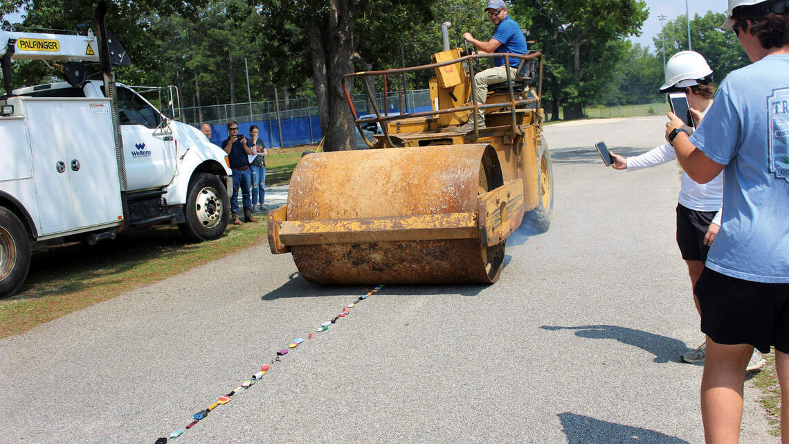 Teacher hates vaping. Students love him. Enter the perfect birthday gift: a steamroller.