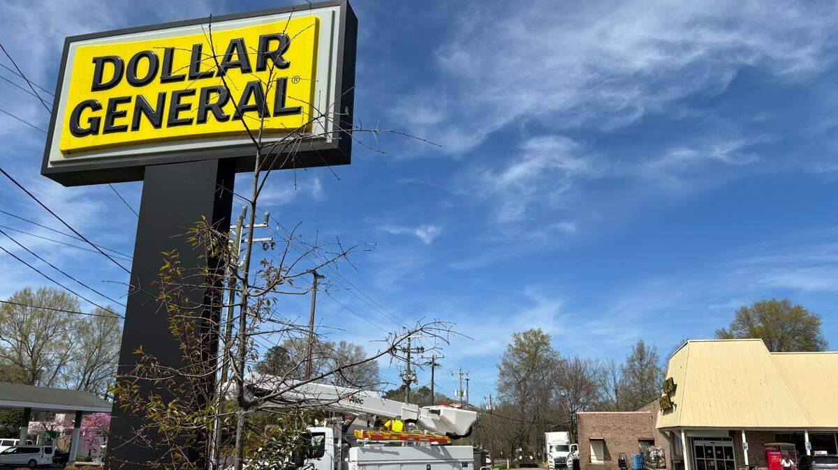 Outside the Dollar General store on Broad St in Durham, near Duke University’s West Campus.