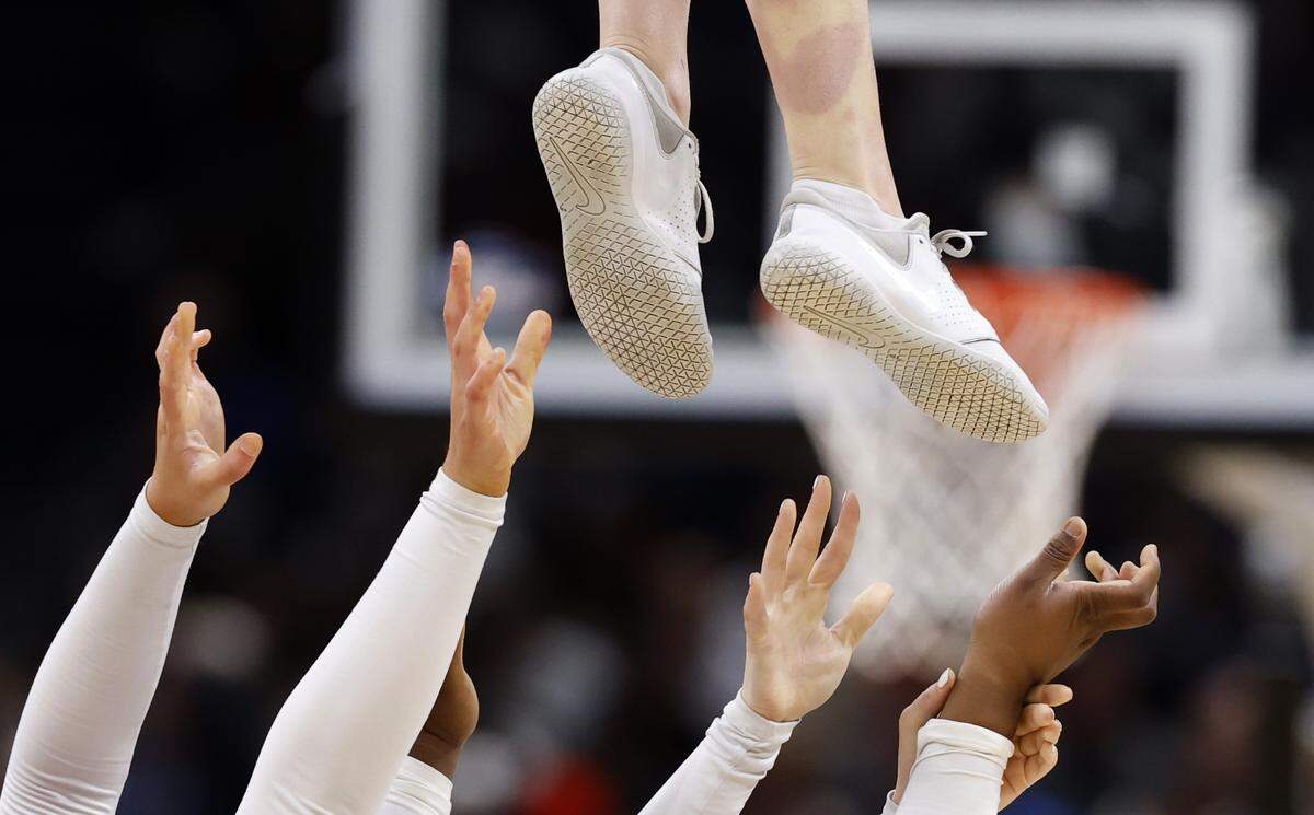 during the first half of Duke’s game against St. John’s in the Sweet 16 of the NCAA Men’s Basketball East Regional at Capital One Arena in Washington, D.C., Friday, March 27, 2026.