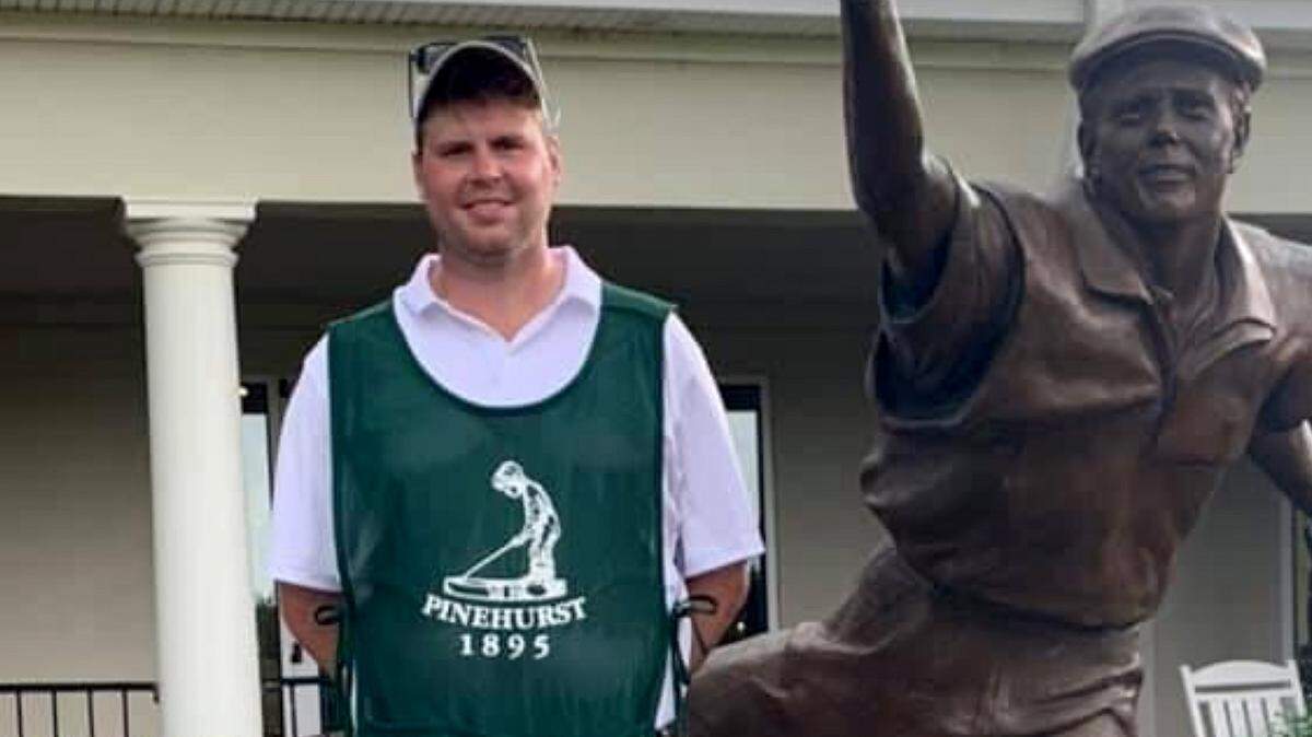 Troy Simoncelli, seen in this photo from Pinehurst Resort in Pinehurst, N.C., died by suicide in April 2022 at UNC Medical Center less than an hour after he was released from the emergency room over the objections of his family.