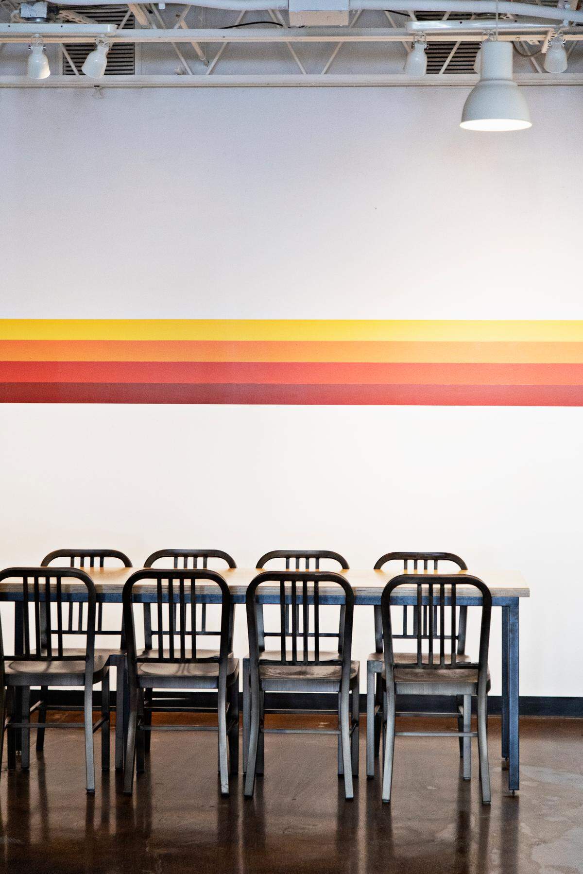 Joseph Giampino’s work was commissioned for the new Union Special Bread location in the former Tama Tea location in downtown Raleigh.