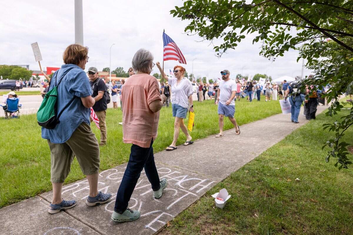 In June, the first “No Kings” protest in Raleigh brought more than 1,500 demonstrators to Capital Boulevard to protest the policies and tactics of the of President Donald Trump.