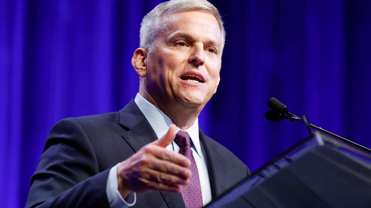 Attorney General Josh Stein, the Democratic candidate for governor, speaks during the North Carolina Democratic Party Unity Dinner at the Raleigh Convention Center Saturday, July 20, 2024.