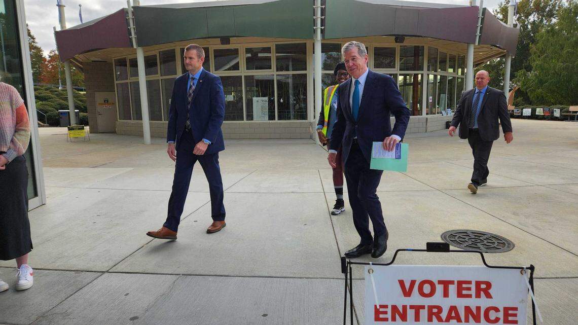NC Gov. Cooper, while voting for Harris, says Trump has ‘darker and darker threats’