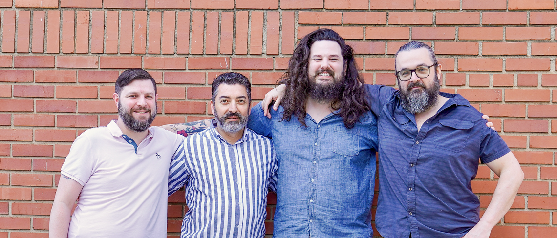 Boatman Spirits Company owners, left to right, Geremy Prichard, George Ghneim, Zack Thomas and Aaron Lambert.