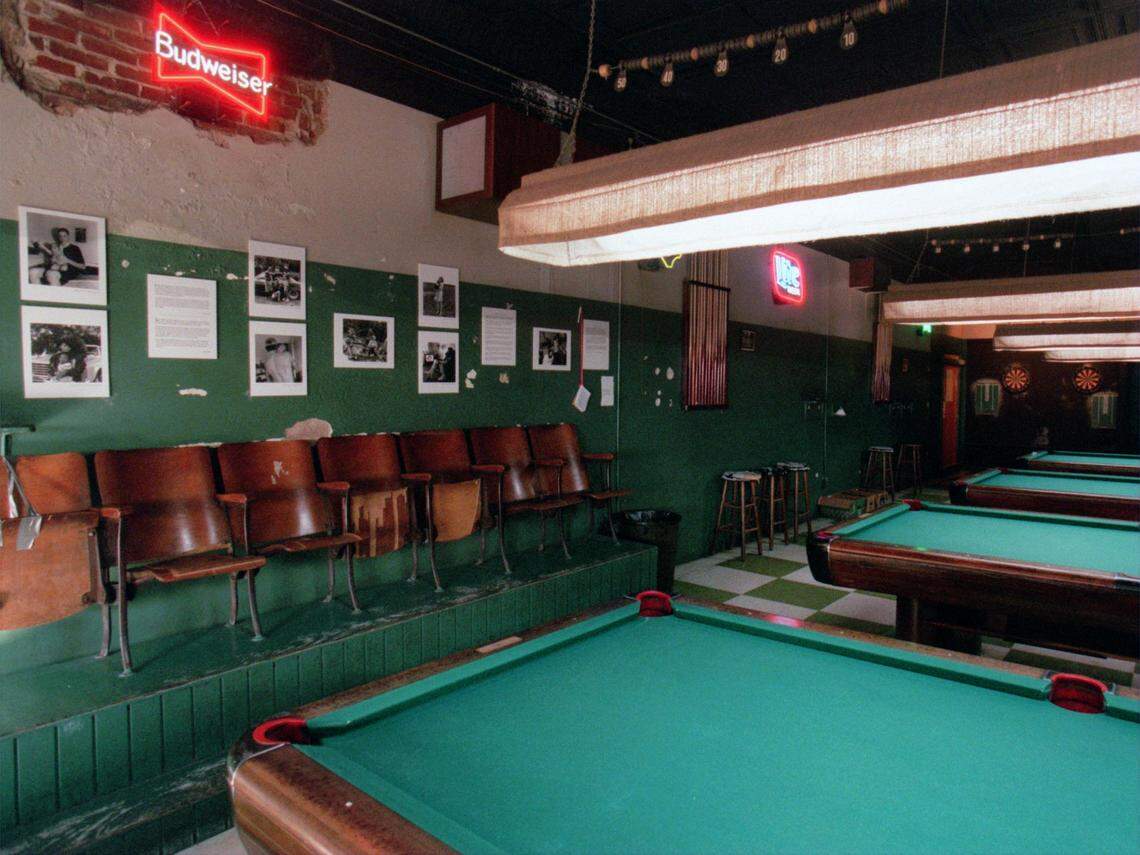 The Green Room pool hall in Durham.