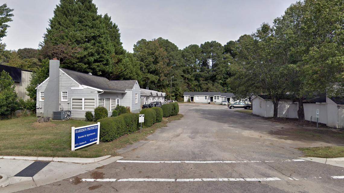 A Google Street View of 607 E. Chatham St. in Cary taken in October 2018. This former apartment complex has since been torn down.