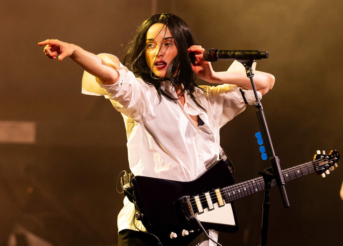 St. Vincent performs at Hopscotch Music Festival in 2024. The event is returning to downtown Raleigh this year.