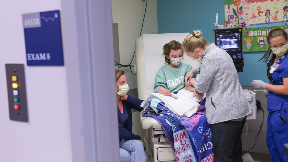 A patient receives care at Duke Children’s Hospital. Duke and UNC Health announced plans to build a free-standing children’s hospital in the Triangle.