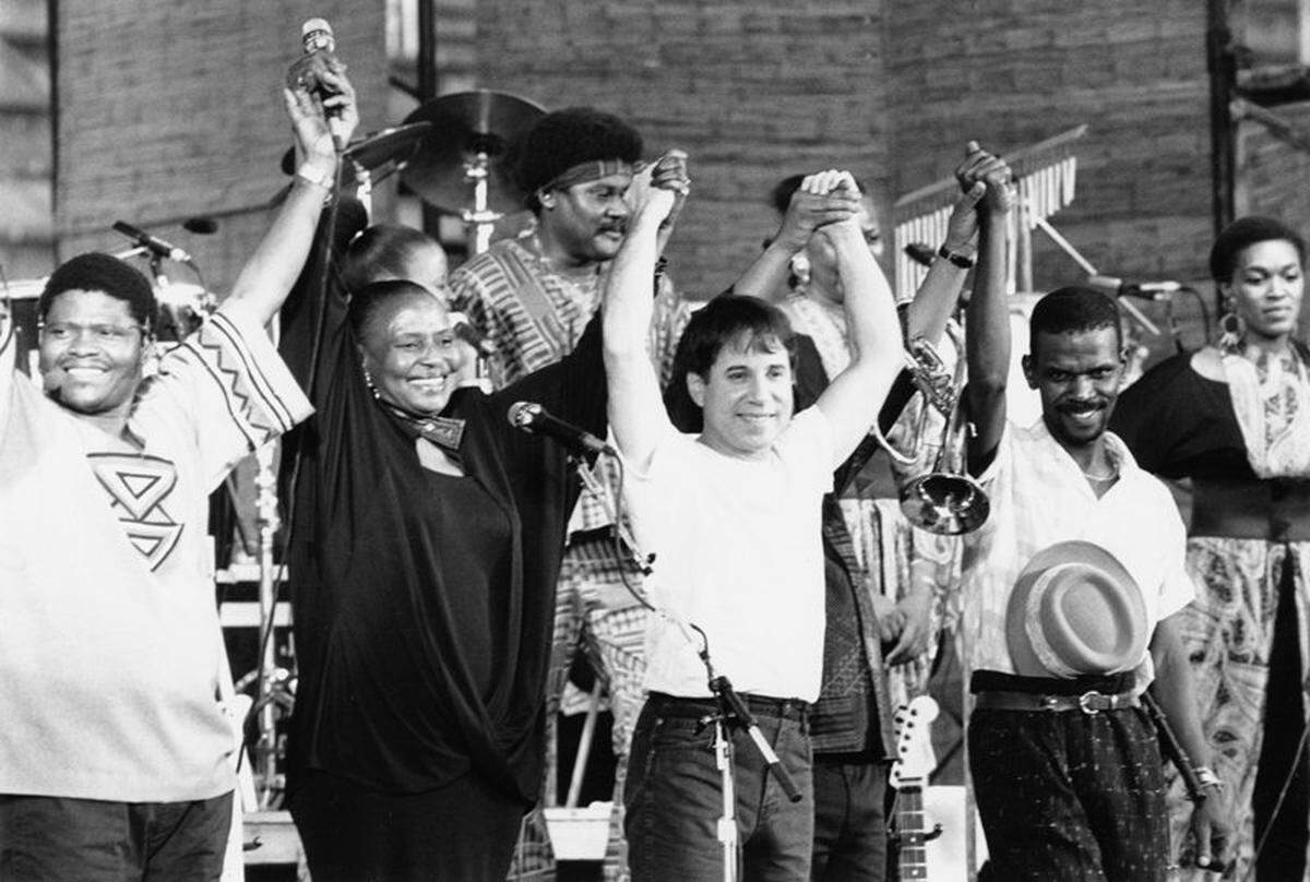 “Under African Skies” follows Paul Simon’s return to Africa 25 years after releasing his “Graceland” album. Simon collaborated with Ladysmith Black Mambazo of South Africa on the album.