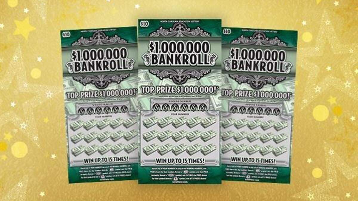 A 32-year-old woman won a $1 million jackpot after her husband bought a $10 scratch-off ticket in North Carolina.