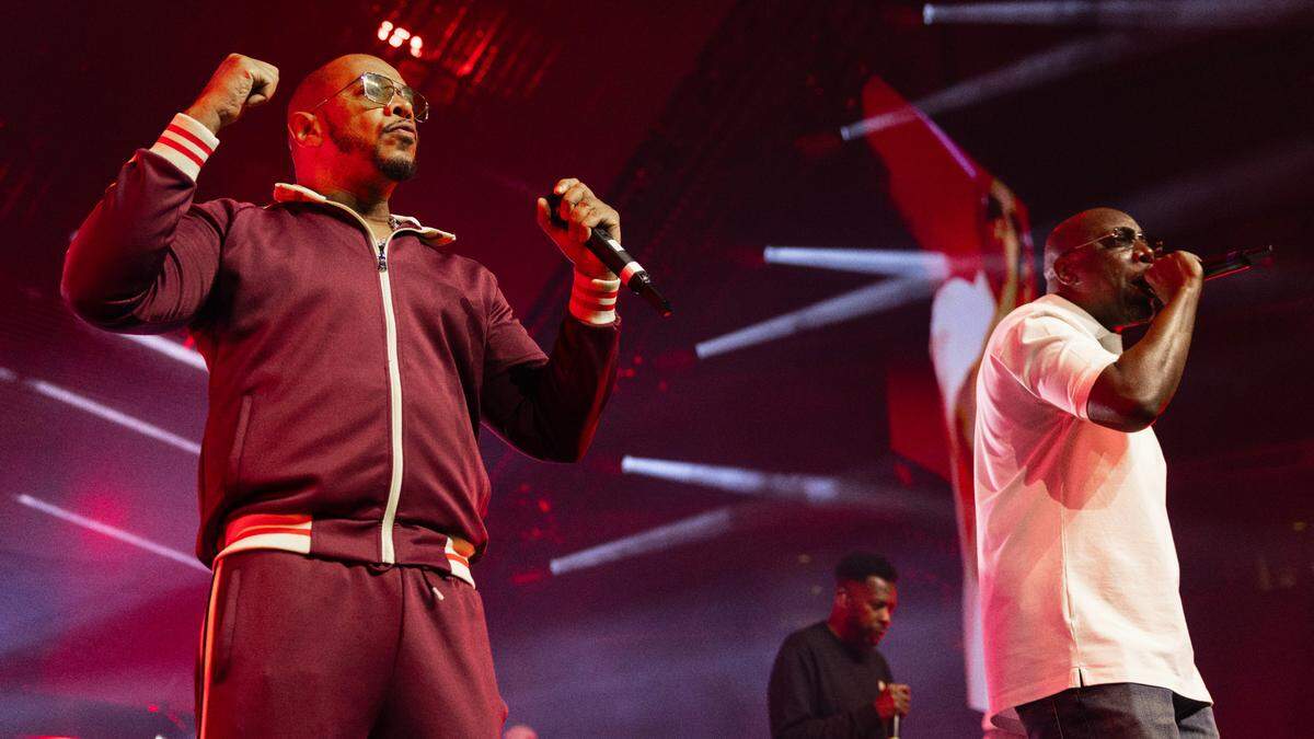 Wu-Tang Clan in concert on their “Wu-Tang Forever: The Final Chamber Tour”, Saturday night, June 7, 2025.