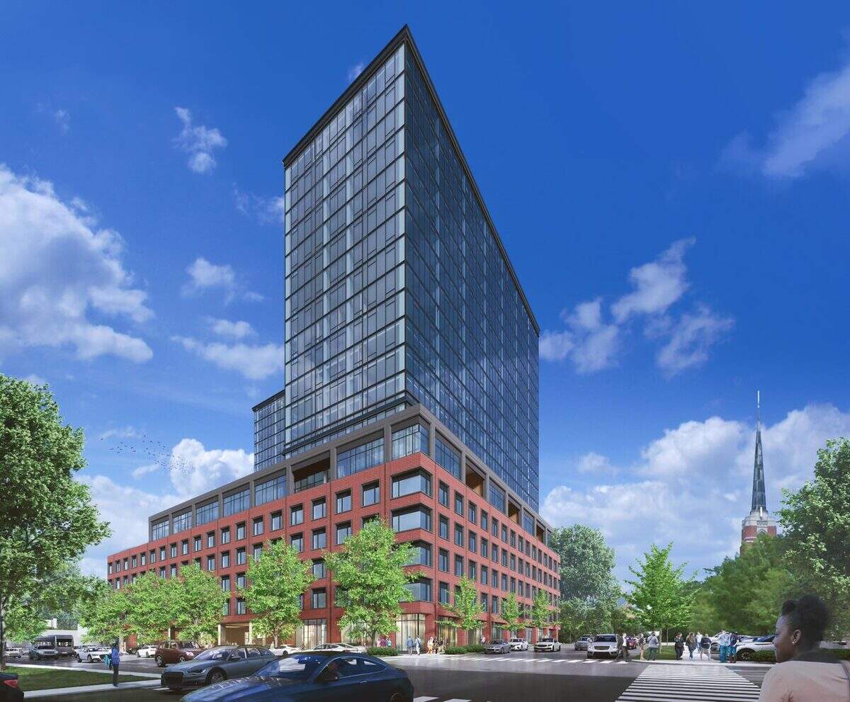 A 20-story mixed-use property with a Kimpton Hotel will open in downtown Raleigh in 2025. It will be located at Hillsborough and Dawson streets, replacing the circular Holiday Inn that stood for over 50 years before being bought by New York City-based Tidal Real Estate Partners.