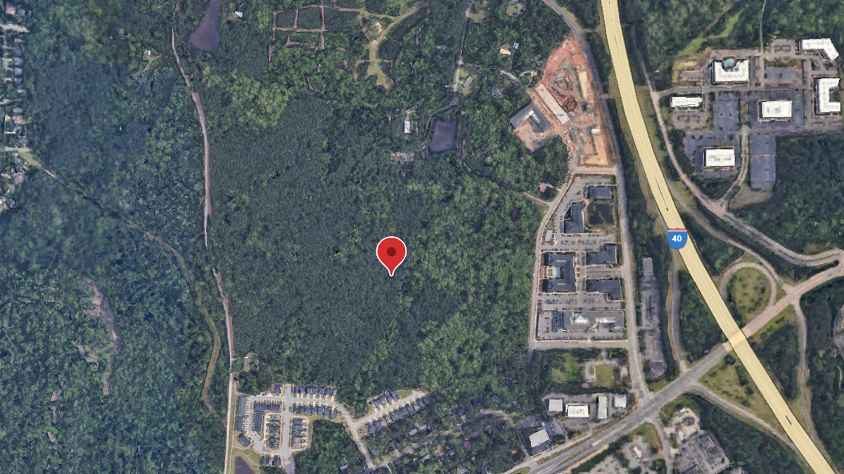 A massive development is planned on vacant land northwest of Interstate 40 exit 273, an area of Durham County near the Chapel Hill town line.
