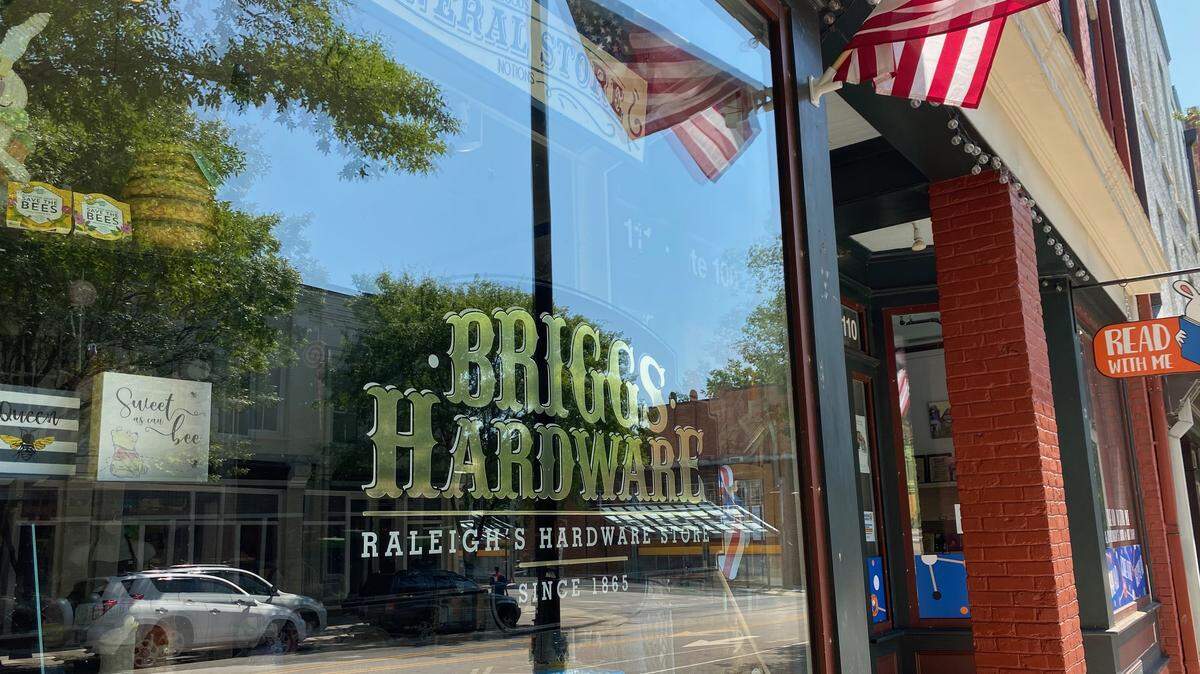 Briggs Hardware, established in 1865, at its 111 E. Hargett St. location in downtown Raleigh, photographed July 20, 2020.
