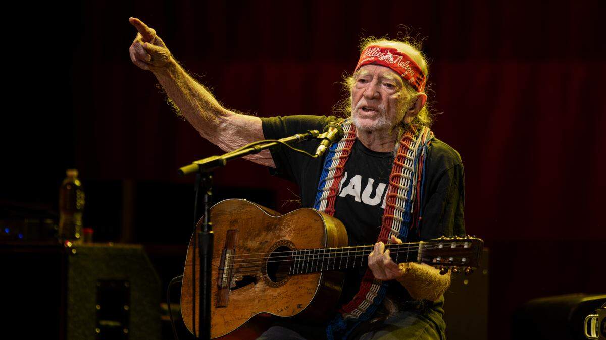Willie Nelson headlines his Outlaw Music Festival tour stop at Raleigh, N.C.’s Coastal Credit Union Music Park, Friday night, Sept. 8, 2023.