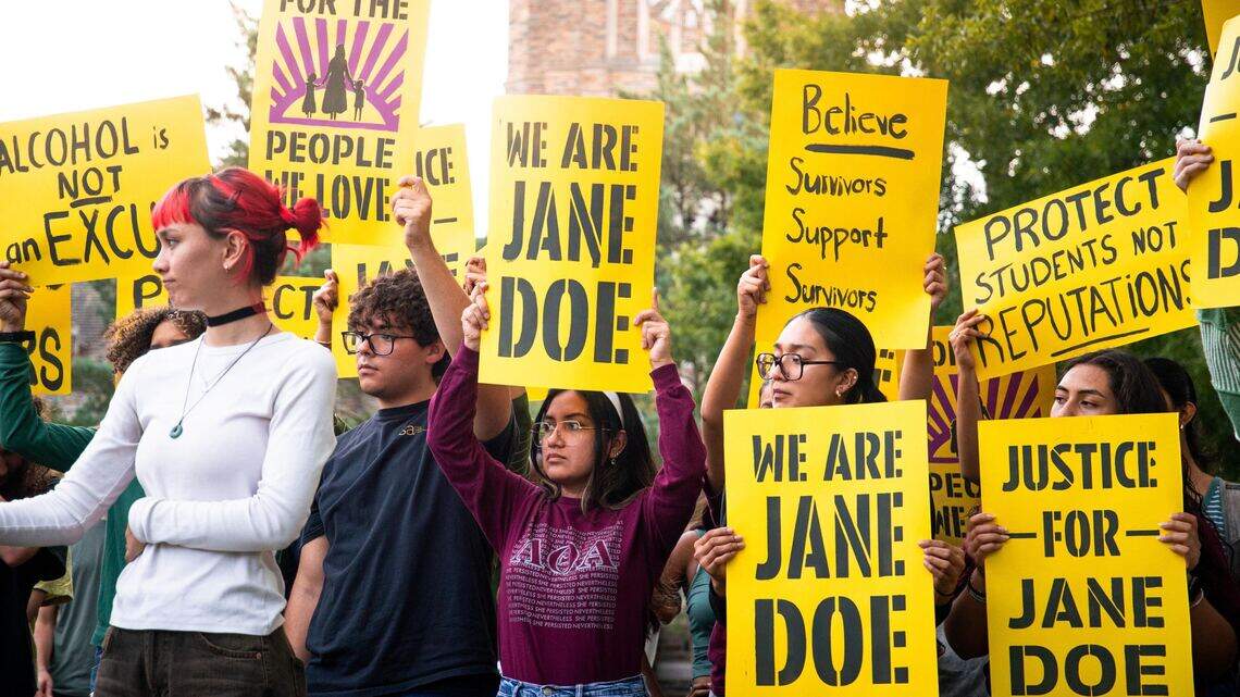 At Duke, students gather to stand with Jane Doe following Cornell gang rape case