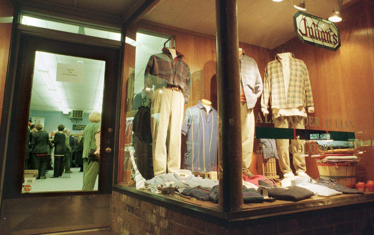 Julian’s, the well-known clothing shop on East Franklin Street, shown in 1997.