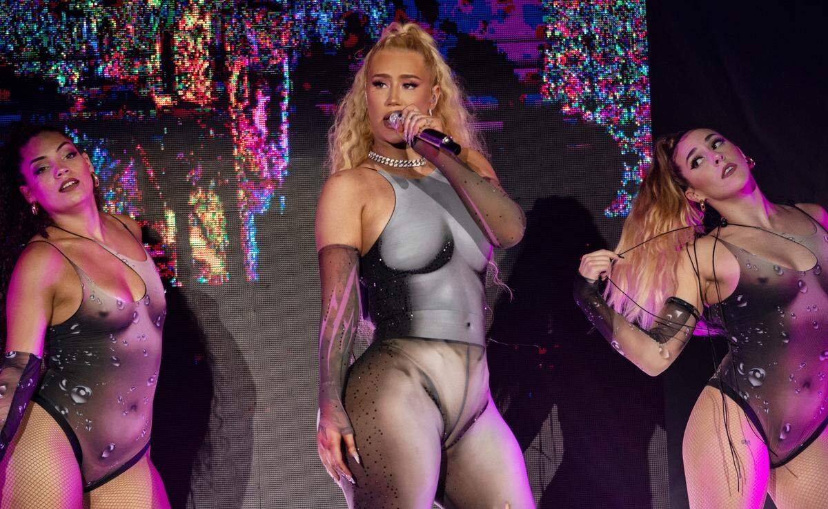 Iggy Azalea opens for Pitbull on the first night of his “Can’t Stop Us Now Tour” at Coastal Credit Union Music Pavilion at Walnut Creek in Raleigh, N.C., Thursday night, July 28, 2022.