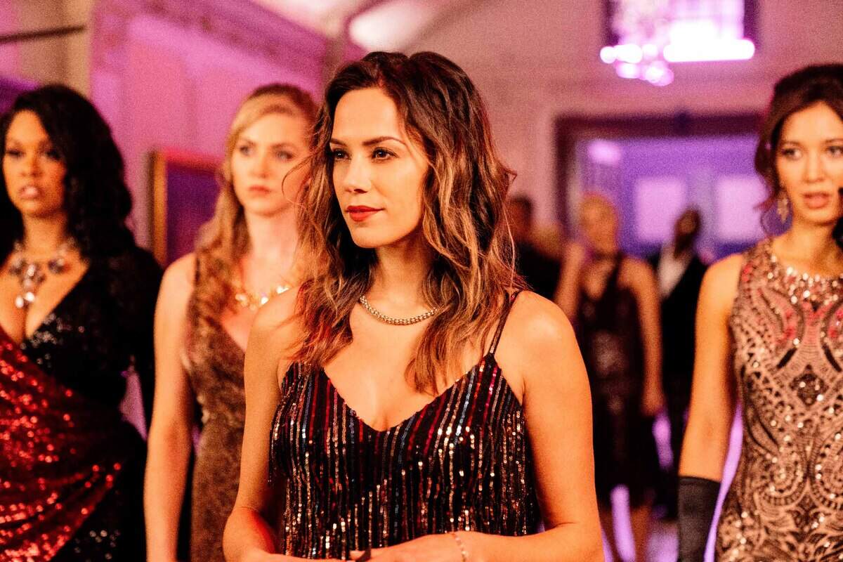 Jana Kramer stars in “Soccer Mom Madam” on Lifetime.