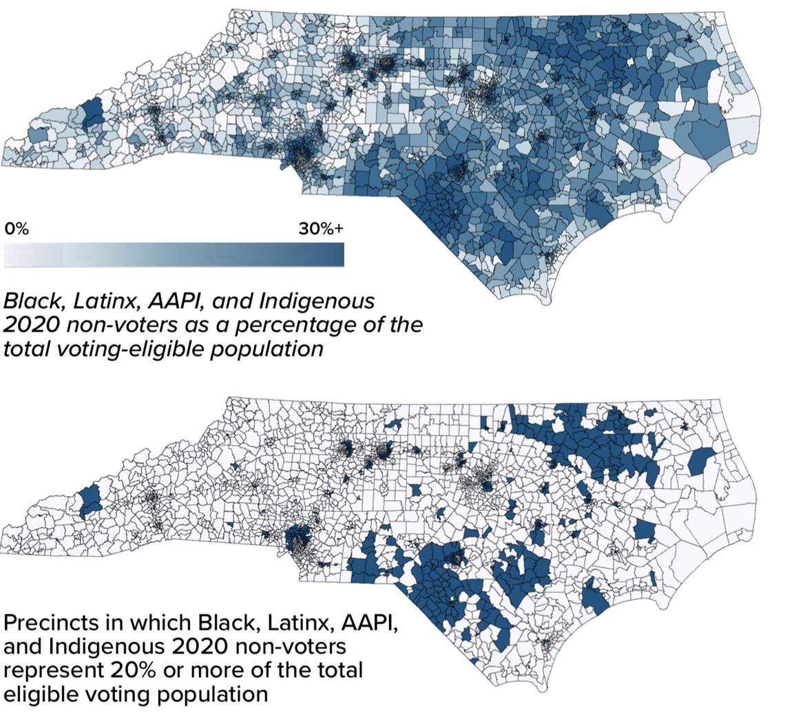 The New North Carolina Project, which launched in October 2021, aims to increase voter registration and voter turnout among communities of color in North Carolina.